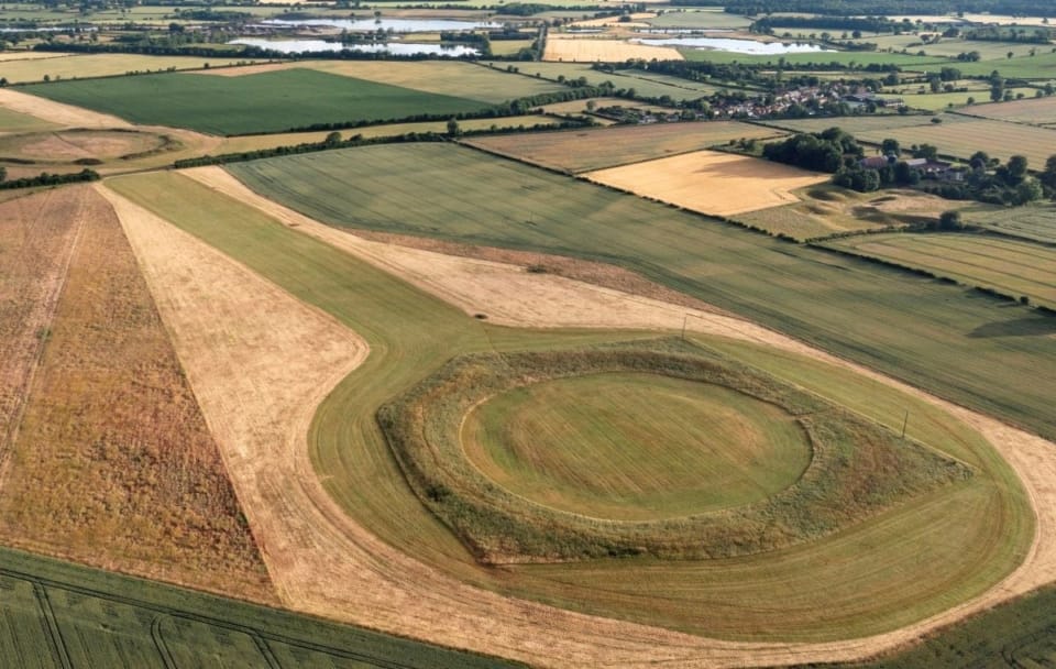 Thornborough Henges. Photo courtesy of English Heritage.